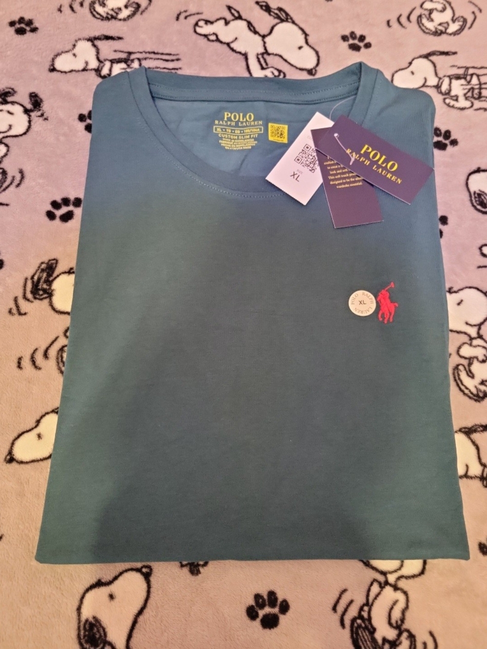 Brand New Polo Ralph Lauren Men's Custom Slim Fit Forest Green T-Shirt Size XL